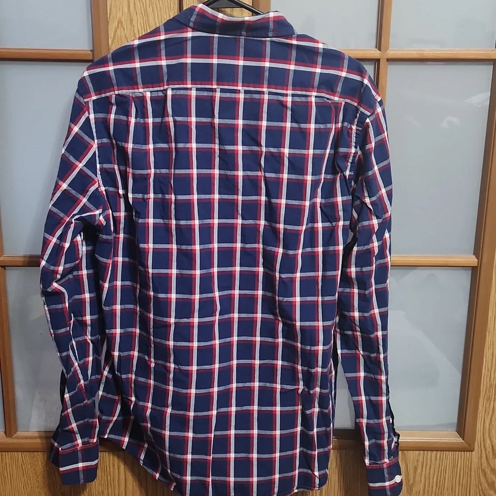 J. Crew Men's Plaid Button Down Shirts Slim Fit Size Large